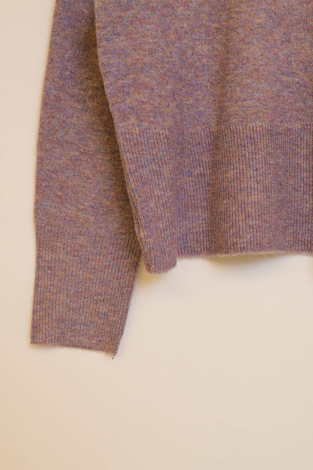 Purple Turtleneck Sweater in a Soft Knitted Fabric
