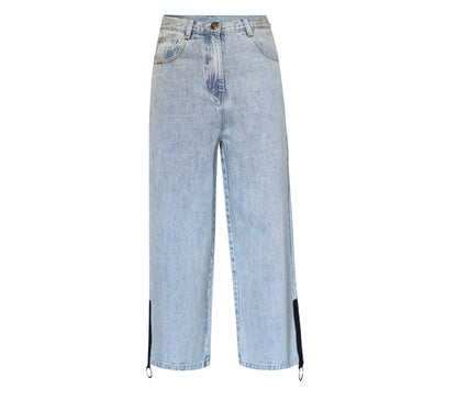 Demi Straight Cut Jeans With Side Zipper